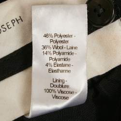 Pre Owned Joseph Black Stretch Wool Formal Trousers M