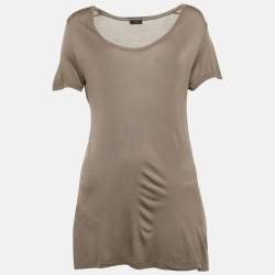 مملوكة مسبقًا تي شيرت جوزيف رمادي جيرسي رقبة دائرية مقاس كبير جداً