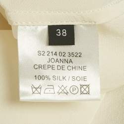 Pre Owned قميص جوزيف جوانا كريب أوف وايت بأكمام طويلة مقاس متوسط (ميديام)