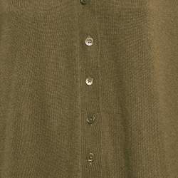 Pre Owned فستان جوزيف أخضر كشمير محبوك طويل كبير جدًا (إكس لارج)