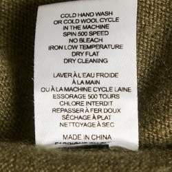 Pre Owned فستان جوزيف أ خضر كشمير محبوك طويل كبير جدًا (إكس لارج)