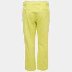 مملوكة مسبقًا بنطلون جوزيف أصفر ستريتش غبردين كوين مقاس كبير (لارج)