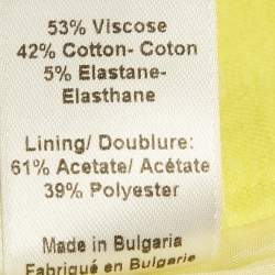 مملوكة مسبقًا بنطلون جوزيف أصفر ستريتش غبردين كوين مقاس كبير (لارج)