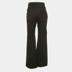 Pre Owned Joseph Black Gabardine Tafira Stretch Trousers M