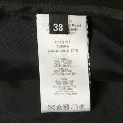 Pre Owned Joseph Black Gabardine Tafira Stretch Trousers M