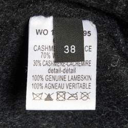 مملوكة مسبقًا كاب جوزيف صوف وكشمير أسود مقاس متوسط (مديوم)