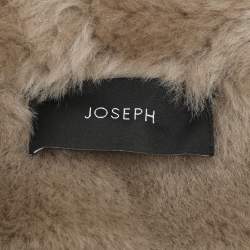 مملوكة مسبقًا Joseph Grey Leather Double Breasted Jacket M