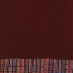 Pre Owned Joseph Red Silk Glen Check Georgette Midi Dress M