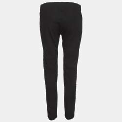 Pre Owned Joseph Black Gabardine Straight Fit Leggings L