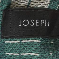 مملوكة مسبقًا Joseph Green Canvas Check Silk  Royce Jacket M