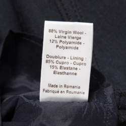 Pre Owned Joseph Navy Blue Wool Jersey Paneled Sleeveless Milano Dora Dress S