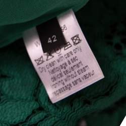 Pre Owned Joseph Green Sixty Floral Lace Pencil Skirt L