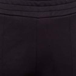 Joseph Black Contrast Side Panel Detail Jug Scuba Jersey Pants M