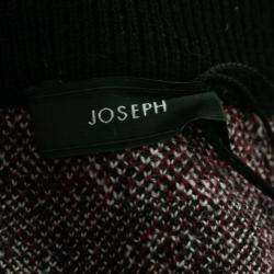مملوكة مسبقًا Joseph Burgundy Cravate Jacquard Wool Crew Neck Sweater M