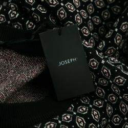 مملوكة مسبقًا Joseph Burgundy Cravate Jacquard Wool Crew Neck Sweater M