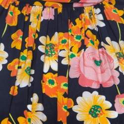 مملوكة مسبقًا Joseph Field Owen Floral Silk Dress S