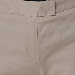 Joseph Beige Stretch Cotton Twill Tailored Finley Trousers M