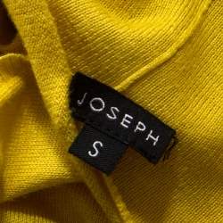 Joseph Yellow Silk Blend Knit Button Front Cardigan S 
