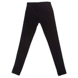 Pre Owned Joseph Black Cotton Elastic Waist Skinny Corduroy Trousers S