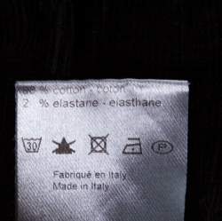 Pre Owned Joseph Black Cotton Elastic Waist Skinny Corduroy Trousers S