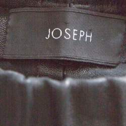 Joseph Black Stretch Leather Elastic Waist Leggings S