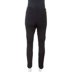 Pre Owned Joseph Black Gabardine Tapered Eliston Trousers M