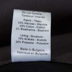 Pre Owned Joseph Grey Stretch Gabardine Queen Cropped Pants L