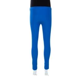 Joseph Blue Stretch Gabardine Leggings S