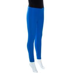 Joseph Blue Stretch Gabardine Leggings S