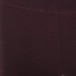 Joseph Burgundy Stretch Gabardine Leggings S