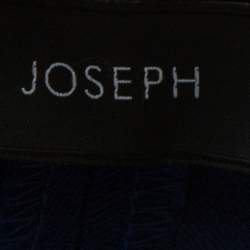 Joseph Blue Stretch Gabardine Queen Fit Cropped Pants S