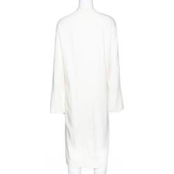 Joseph Off White Viscose Cady Eddie Tunic Dress M