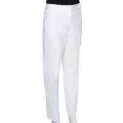 Joseph White Stretch Gabardine Slim Fit New Eliston Trousers L