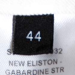 Joseph White Stretch Gabardine Slim Fit New Eliston Trousers L