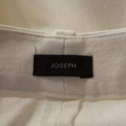 Joseph White Stretch Gabardine Slim Fit New Eliston Trousers L