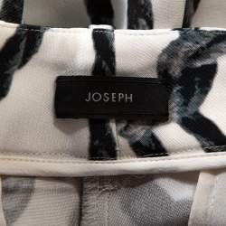 Joseph Monochrome Rope Printed Silk Shorts M 
