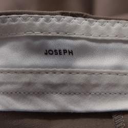 Pre Owned Joseph Taupe Stretch Cotton Straight Leg Pants M