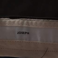 Pre Owned Joseph Black Stretch Cotton Straight Leg Pants M