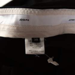 Pre Owned Joseph Black Stretch Cotton Straight Leg Pants M