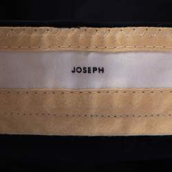 Pre Owned Joseph Navy Blue Stretch Cotton Straight Leg Pants M