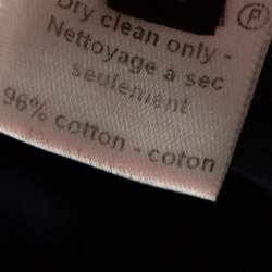 Pre Owned Joseph Navy Blue Stretch Cotton Straight Leg Pants M