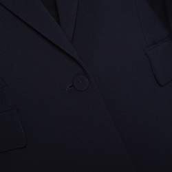 Pre Owned Joseph Navy Blue Stretch Crepe Earl/Ben Pant Suit M