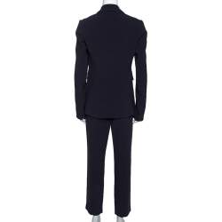 Pre Owned Joseph Navy Blue Stretch Crepe Earl/Ben Pant Suit M