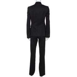Joseph Black Wool Tailored Pant Suit S