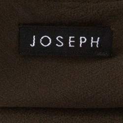Joseph Olive Green Silk Sequin Embellished Sleeveless Top S