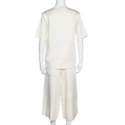 Joseph Cream Double Satin Tai/Ruppert Culottes & Top Set S
