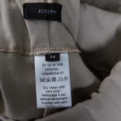 Joseph Beige Stretch Gabardine Leggings S