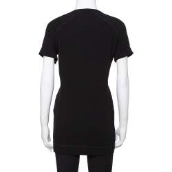 مملوكة  مسبقًا توب جوزيف رقبة حرف ڨي ريلاي كريب مرن أسود مقاس وسط (ميديوم)