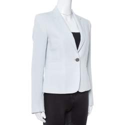 Joseph Powder Blue Stretch Crepe Jazz Blazer M