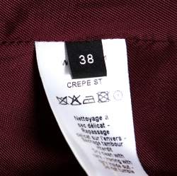 Joseph Burgundy Crepe Jasper Jacket M